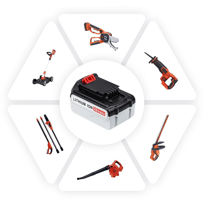 Смяна 20V 3000mAh литиево-йонни батерии за електрически бормашини Black \u0026 Decker LB20, LBX20, LBX4020, LB2X4020